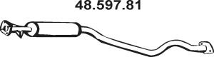 EBERSPÄCHER 48.597.81 vidurinis duslintuvas 
 Išmetimo sistema -> Duslintuvas
96182255, 96283770