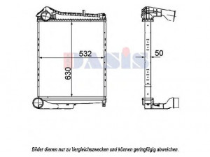 AKS DASIS 397021N tarpinis suslėgto oro aušintuvas, kompresorius 
 Variklis -> Oro tiekimas -> Įkrovos agregatas (turbo/superįkrova) -> Tarpinis suslėgto oro aušintuvas
7420809793, 7482143049
