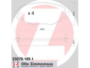 ZIMMERMANN 23279.185.1 stabdžių trinkelių rinkinys, diskinis stabdys 
 Techninės priežiūros dalys -> Papildomas remontas
1 121 894, 1 126 718, 1 204 843