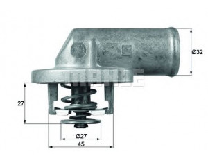 MAHLE ORIGINAL TI 62 83 termostatas, aušinimo skystis 
 Aušinimo sistema -> Termostatas/tarpiklis -> Thermostat
60522856