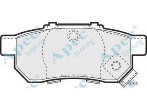 APEC braking PAD1009 stabdžių trinkelių rinkinys, diskinis stabdys 
 Techninės priežiūros dalys -> Papildomas remontas
06430SAAE50, 43022SAAE50, 43022SAAE51