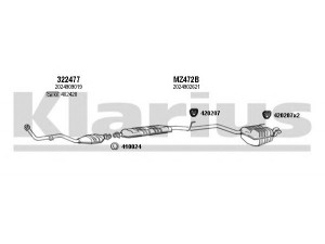 KLARIUS 600563E išmetimo sistema