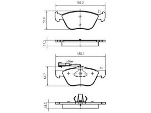 VEMA K617603 stabdžių trinkelių rinkinys, diskinis stabdys 
 Techninės priežiūros dalys -> Papildomas remontas
71753039, 77362193, 77362222, 77362231
