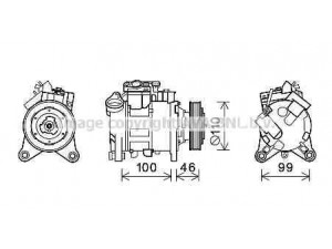 AVA QUALITY COOLING BWK489 kompresorius, oro kondicionierius 
 Oro kondicionavimas -> Kompresorius/dalys
64529225704, 9225704