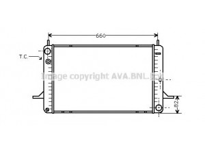 AVA QUALITY COOLING FDA2070 radiatorius, variklio aušinimas