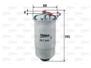 VALEO 587546 kuro filtras 
 Techninės priežiūros dalys -> Papildomas remontas
16901-S6F-E01, 16901-S6F-E02, 16901S6FE01