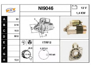 SNRA NI9046 starteris
M1T70981, M1T70982, 23300D0511