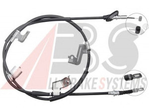 A.B.S. K19088 trosas, stovėjimo stabdys 
 Stabdžių sistema -> Valdymo svirtys/trosai
47510-S6A-G52, 47510-S6A-G53