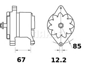 MAHLE ORIGINAL MG 540 kintamosios srovės generatorius
73327987, 2 9439 732 0