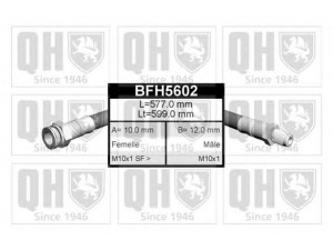 QUINTON HAZELL BFH5602 stabdžių žarnelė 
 Stabdžių sistema -> Stabdžių žarnelės
60651553