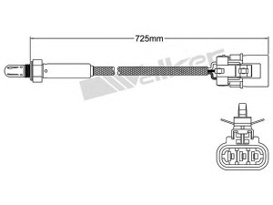 WALKER PRODUCTS 250-23509 lambda jutiklis 
 Išmetimo sistema -> Lambda jutiklis
22690 98E00
