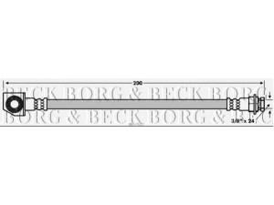 BORG & BECK BBH7627 stabdžių žarnelė 
 Stabdžių sistema -> Stabdžių žarnelės
52128095