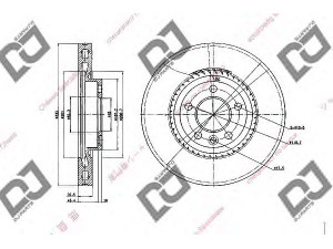 DJ PARTS BD1850 stabdžių diskas 
 Dviratė transporto priemonės -> Stabdžių sistema -> Stabdžių diskai / priedai
7H0615301F