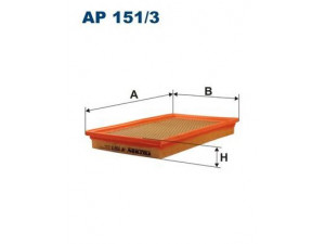 FILTRON AP151/3 oro filtras 
 Techninės priežiūros dalys -> Techninės priežiūros intervalai
1102766, 1130482, YS619601AA, 1E00-13Z40A