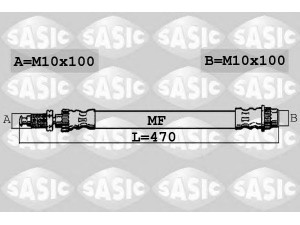 SASIC 6604028 stabdžių žarnelė 
 Stabdžių sistema -> Stabdžių žarnelės
462100001R, 462100014R