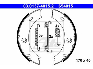 ATE 03.0137-4015.2 stabdžių trinkelių komplektas, stovėjimo stabdis 
 Stabdžių sistema -> Rankinis stabdys
002 420 59 20, 904 420 02 20, 904 420 03 20