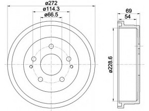 HELLA 8DT 355 301-121 stabdžių būgnas 
 Stabdžių sistema -> Būgninis stabdys -> Stabdžių būgnas
4243187401, 4243187401000, 4243187401