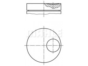 PERFECT CIRCLE 56 06328 1 stūmoklis 
 Variklis -> Cilindrai/stūmokliai
89 BM 61 10 R2 C