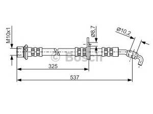 BOSCH 1 987 476 782 stabdžių žarnelė 
 Stabdžių sistema -> Stabdžių žarnelės
90947 02696, 90947 02743, 90947 02820