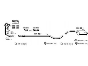 ERNST 120085 išmetimo sistema 
 Išmetimo sistema -> Išmetimo sistema, visa