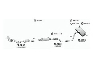 ASSO ART2944 išmetimo sistema 
 Išmetimo sistema -> Išmetimo sistema, visa