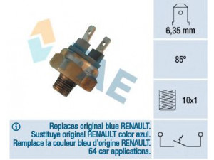 FAE 35460 temperatūros jungiklis, aušinimo skysčio įspėjimo lemputė 
 Aušinimo sistema -> Siuntimo blokas, aušinimo skysčio temperatūra
60 01 008 123, 77 01 033 384, 034 919 369 A