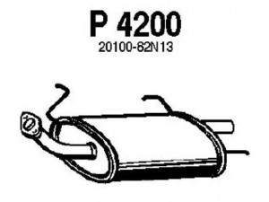 FENNO P4200 galinis duslintuvas 
 Išmetimo sistema -> Duslintuvas
20100-82N13