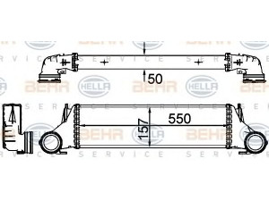 HELLA 8ML 376 777-241 tarpinis suslėgto oro aušintuvas, kompresorius 
 Variklis -> Oro tiekimas -> Įkrovos agregatas (turbo/superįkrova) -> Tarpinis suslėgto oro aušintuvas
17 51 7 791 231, 7 791 231