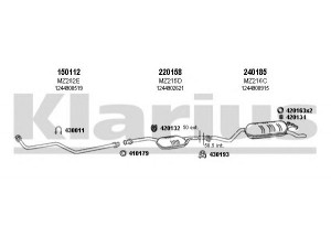 KLARIUS 600126E išmetimo sistema 
 Išmetimo sistema -> Išmetimo sistema, visa