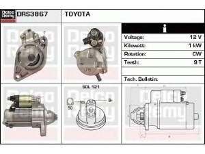 DELCO REMY DRS3867 starteris 
 Elektros įranga -> Starterio sistema -> Starteris