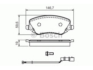 BOSCH 0 986 424 679 stabdžių trinkelių rinkinys, diskinis stabdys 
 Techninės priežiūros dalys -> Papildomas remontas
77362141, 9949293, 77362141, 77362272