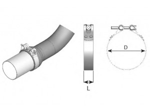DINEX 99202 spaustukas, išmetimo sistema
1636642, 611005/7, 657019-7