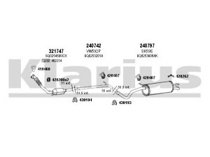 KLARIUS 790256E išmetimo sistema 
 Išmetimo sistema -> Išmetimo sistema, visa