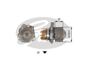 GATES WP0106 vandens siurblys
1201.F6, 1201F6, 9641117180, 9641117180