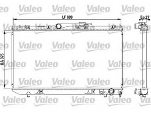 VALEO 731569 radiatorius, variklio aušinimas 
 Aušinimo sistema -> Radiatorius/alyvos aušintuvas -> Radiatorius/dalys
16400-64730, 16400-64731, 1640064730