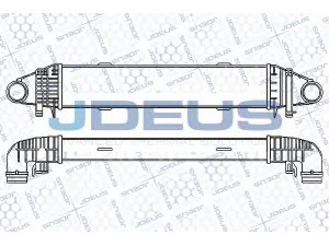JDEUS 817M13A tarpinis suslėgto oro aušintuvas, kompresorius 
 Variklis -> Oro tiekimas -> Įkrovos agregatas (turbo/superįkrova) -> Tarpinis suslėgto oro aušintuvas
2045000000