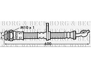 BORG & BECK BBH7244 stabdžių žarnelė 
 Stabdžių sistema -> Stabdžių žarnelės
9094702C55