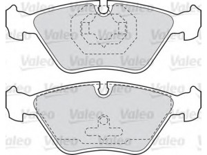 VALEO 598616 stabdžių trinkelių rinkinys, diskinis stabdys 
 Techninės priežiūros dalys -> Papildomas remontas
271587.8, 2715878, 272343.5, 2723435