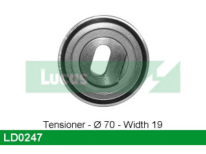 LUCAS ENGINE DRIVE LD0247 įtempiklio skriemulys, paskirstymo diržas