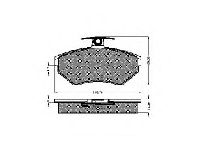 SPIDAN 32711 stabdžių trinkelių rinkinys, diskinis stabdys
323 260 50 NSL, 8E0 698 151, 8E0 698 151 A