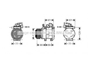 AVA QUALITY COOLING KAK124 kompresorius, oro kondicionierius 
 Oro kondicionavimas -> Kompresorius/dalys
977013E050, 977013E100