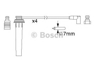 BOSCH 0 986 357 192 uždegimo laido komplektas 
 Kibirkšties / kaitinamasis uždegimas -> Uždegimo laidai/jungtys