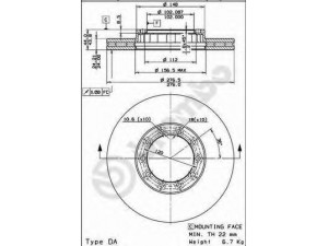 BREMBO 09.6734.20 stabdžių diskas 
 Stabdžių sistema -> Diskinis stabdys -> Stabdžių diskas
5010216433