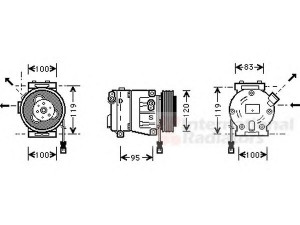 VAN WEZEL 1700K050 kompresorius, oro kondicionierius 
 Oro kondicionavimas -> Kompresorius/dalys
46757168, 467571680, 46785772