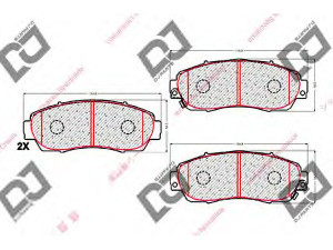 DJ PARTS BP1758 stabdžių trinkelių rinkinys, diskinis stabdys 
 Techninės priežiūros dalys -> Papildomas remontas
45022-SHJ-A00, 45022-SHJ-A50, 45022SHJA00