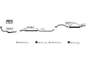 ERNST 090403 išmetimo sistema 
 Išmetimo sistema -> Išmetimo sistema, visa