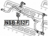 FEBEST NSB-R52F skersinio stabilizatoriaus įvorių komplektas 
 Ašies montavimas/vairavimo mechanizmas/ratai -> Stabilizatorius/fiksatoriai -> Sklendės
54613-3JA0A