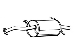 WALKER 15772 galinis duslintuvas 
 Išmetimo sistema -> Duslintuvas
BP0240100D, BP0240100E