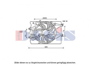 AKS DASIS 088102N ventiliatorius, radiatoriaus 
 Aušinimo sistema -> Oro aušinimas
51887948