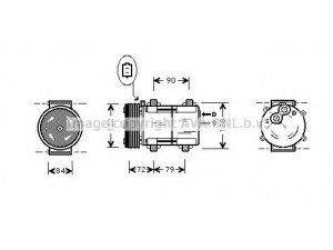 AVA QUALITY COOLING FDK351 kompresorius, oro kondicionierius 
 Oro kondicionavimas -> Kompresorius/dalys
3985232, YL8H19D629FA, EC016145Z